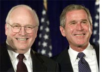 Dick Cheney and George W. Bush