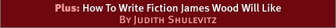 Books: How To Write Fiction James Wood Will Like