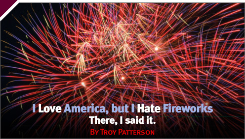 A Fine Whine: I Love America, but I Hate Fireworks