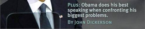 Politics: Obama Does His Best When Confronting His Biggest Problems