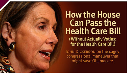 Politics: How the House Can Pass the Health Care Bill 