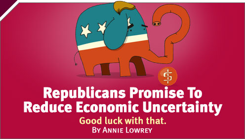 Moneybox: Republicans Promise To Reduce Economic Uncertainty