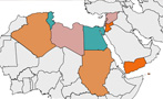 A Map Showing How Protests Have Spread Across the Middle East This Year