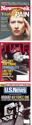 Newsweek, Time, and U.S. News & World Report