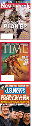 Newsweek, Time, and U.S. News & World Report