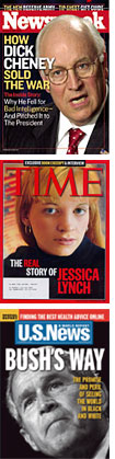 Newsweek, Time, and U.S. News & World Report