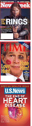 Newsweek, Time, and U.S. News & World Report