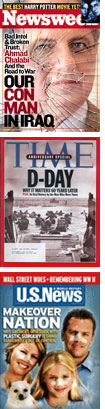 Newsweek, Time, and U.S. News & World Report