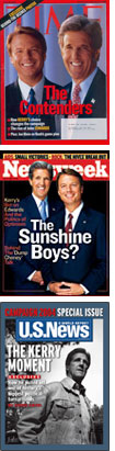 Time, Newsweek, and U.S. News & World Report