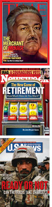 Time, Newsweek, U.S. News & World Report