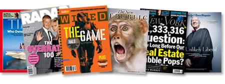Featured magazines.