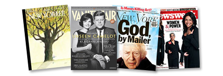 Magazine covers.