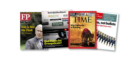 Magazine covers.