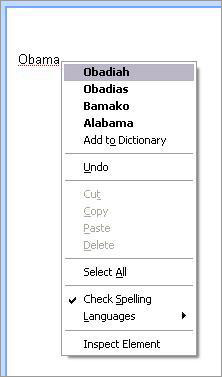 Spell check.