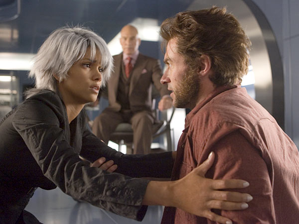 Halle Berry and Hugh Jackman in X-Men: The Last Stand.