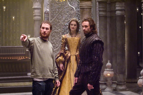 The Fountain director Darren Aronofsky with Rachel Weisz and Hugh Jackman.