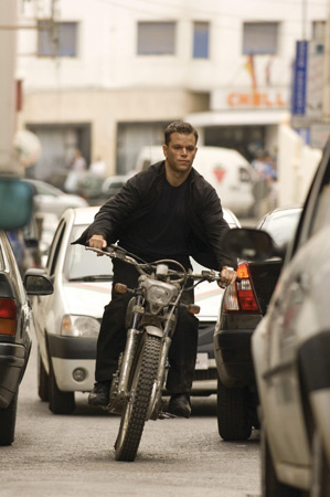 Matt Damon as Jason Bourne.