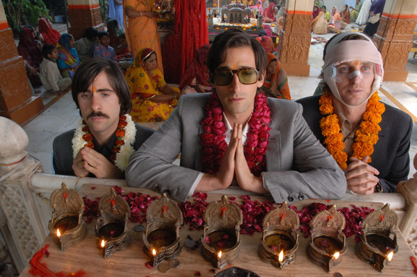 Jason Schwartzman, Adrien Brody, and Owen Wilson in The Darjeeling Limited.