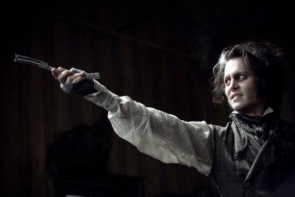 Johnny Depp in Sweeney Todd: The Demon Barber of Fleet Street.