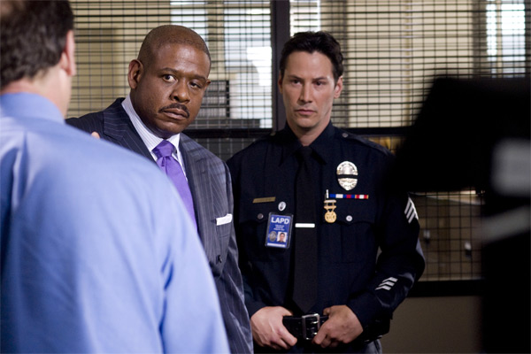 Forest Whitaker and Keanu Reeves in Street Kings.