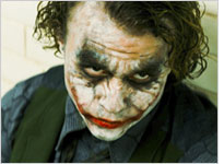 Heath Ledger as the Joker. Click image to expand