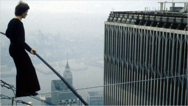 Philippe Petit in Man on Wire.