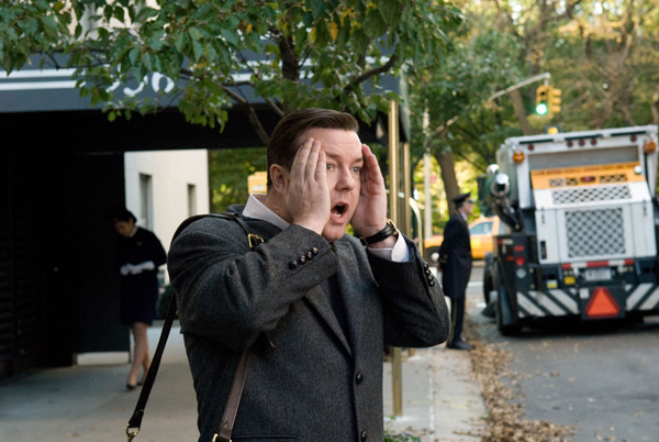 Ricky Gervais in Ghost Town.