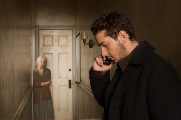 Lynn Cohen and Shia LaBeouf in Eagle Eye.