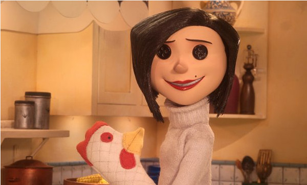 Coraline visits an alternate world of button-eyed dopplegängers.