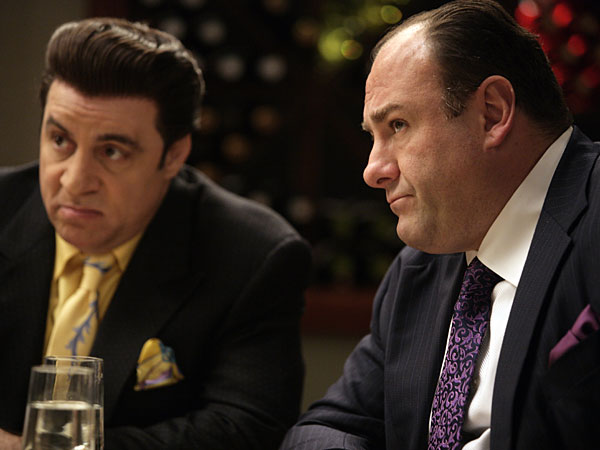 Steven Van Zandt and James Gandolfini in The Sopranos.