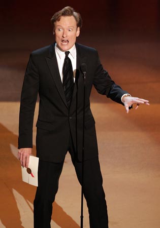 Emmy host Conan O'Brien.