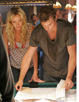 Skeet Ulrich and Ashley Scott in Jericho 
Click image to expand.