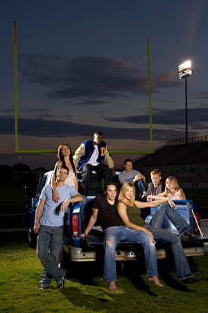 The cast of Friday Night Lights.