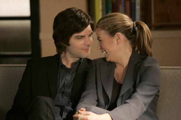 Adam Scott and Sonya Walger in HBO's Tell Me You Love Me.