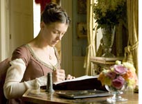 Olivia Williams as Jane Austen. Click image to expand.