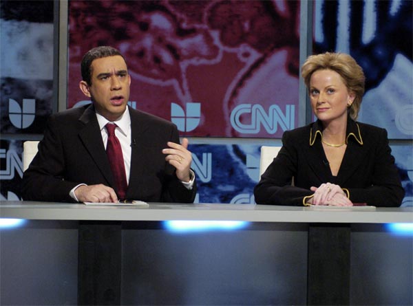 Fred Armisen and Amy Poehler on Saturday Night Live.