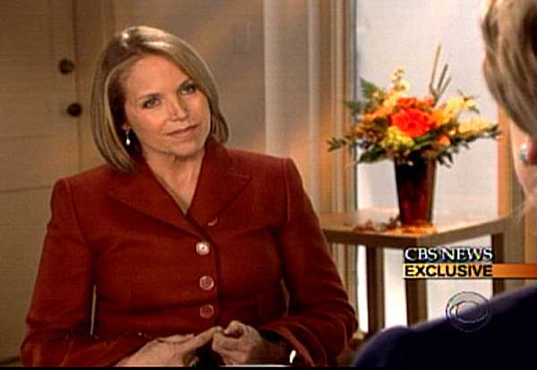 CBS Evening News anchor Katie Couric.