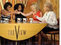 Michelle Obama on The View. Click image to expand.
