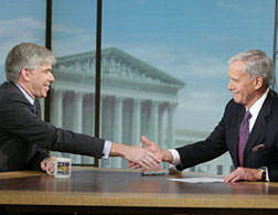 David Gregory and Tom Brokaw on Meet the Press. Click image to expand.