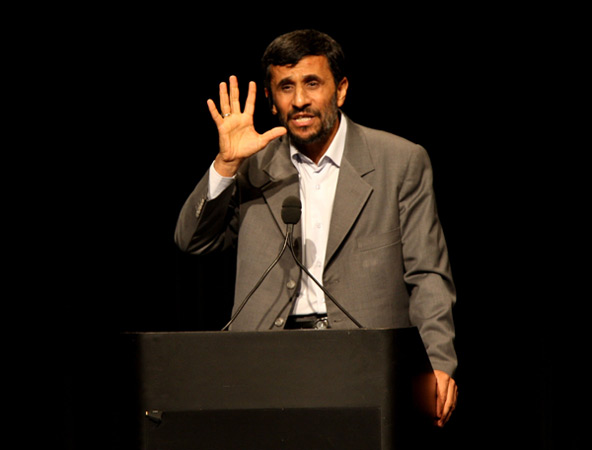 Iranian President Mahmoud Ahmadinejad.