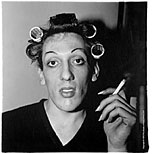 Young Man in Curlers