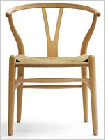 The "Wishbone" chair 
Click image to expand.