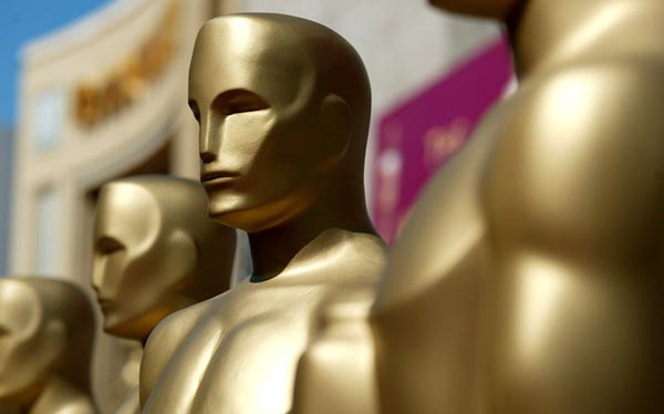 Oscar statues at the Kodak Theatre.
