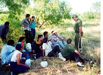 A group under arrest