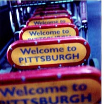 Friendly but overpriced luggage carts at the Pittsburgh Airport