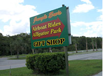 We made a quick stop by an alligator park