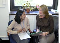 Anjum and me talking about condom use