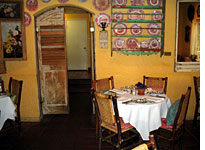 The table at the Ivy. Note the proximity to the kitchen.
