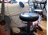 The stool and the instruments 