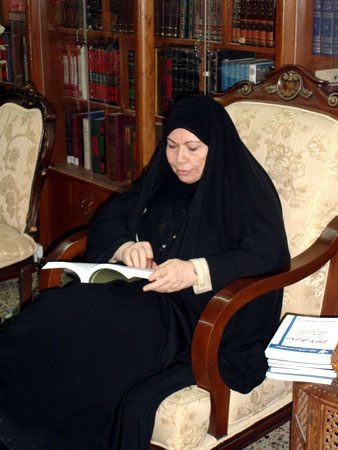 Dr. Amal Kashif al-Ghita in her home.